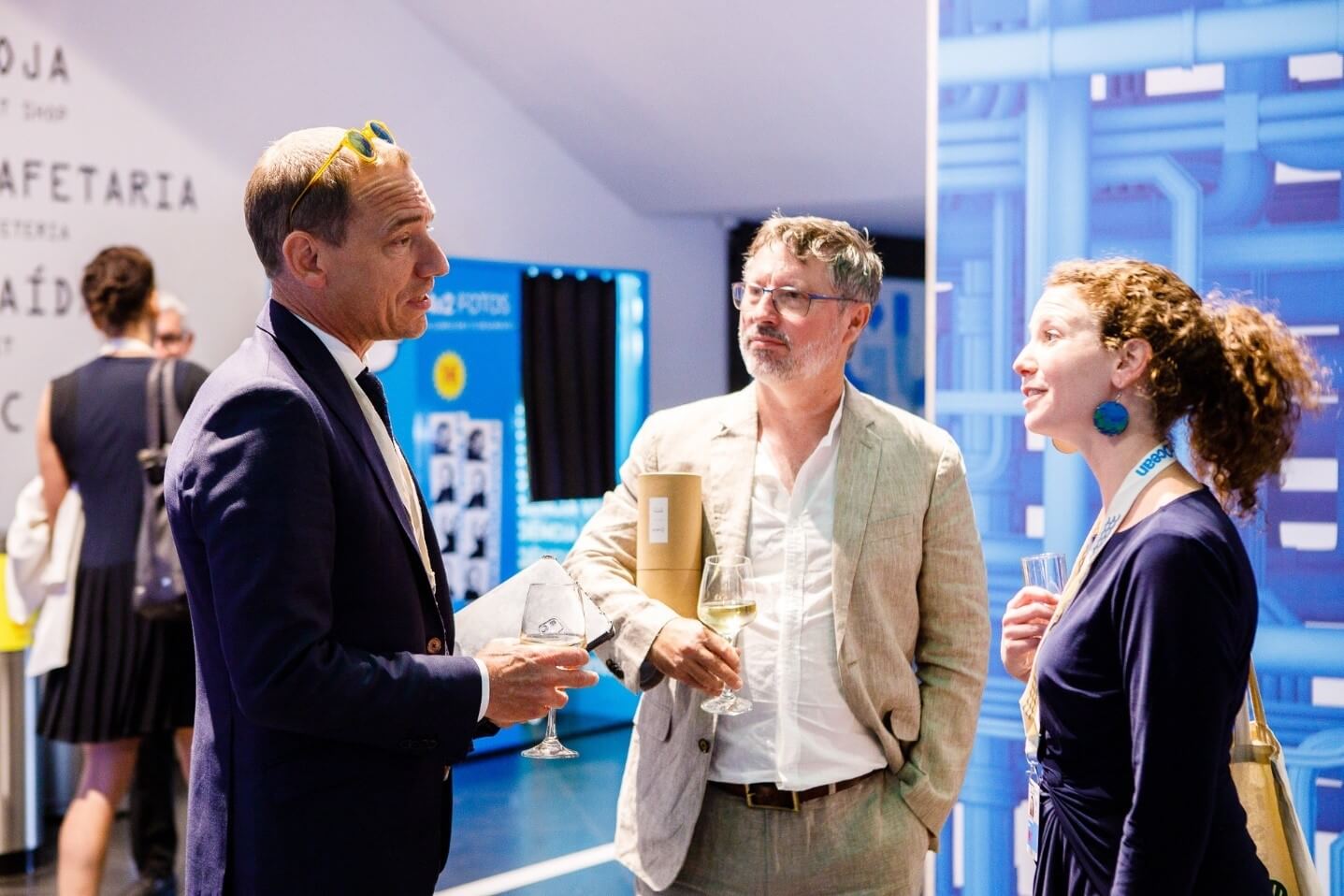 A photo of representatives from IPBC Partners the Secretariat of the Convention on Wetlands, Silvestrum and Rare attending the Blue Carbon Reception at the UN Ocean Conference on 30 June 2022. © UNESCO